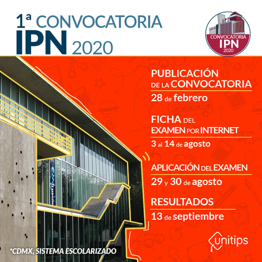 Primera convocatoria IPN 2020 Nivel Superior